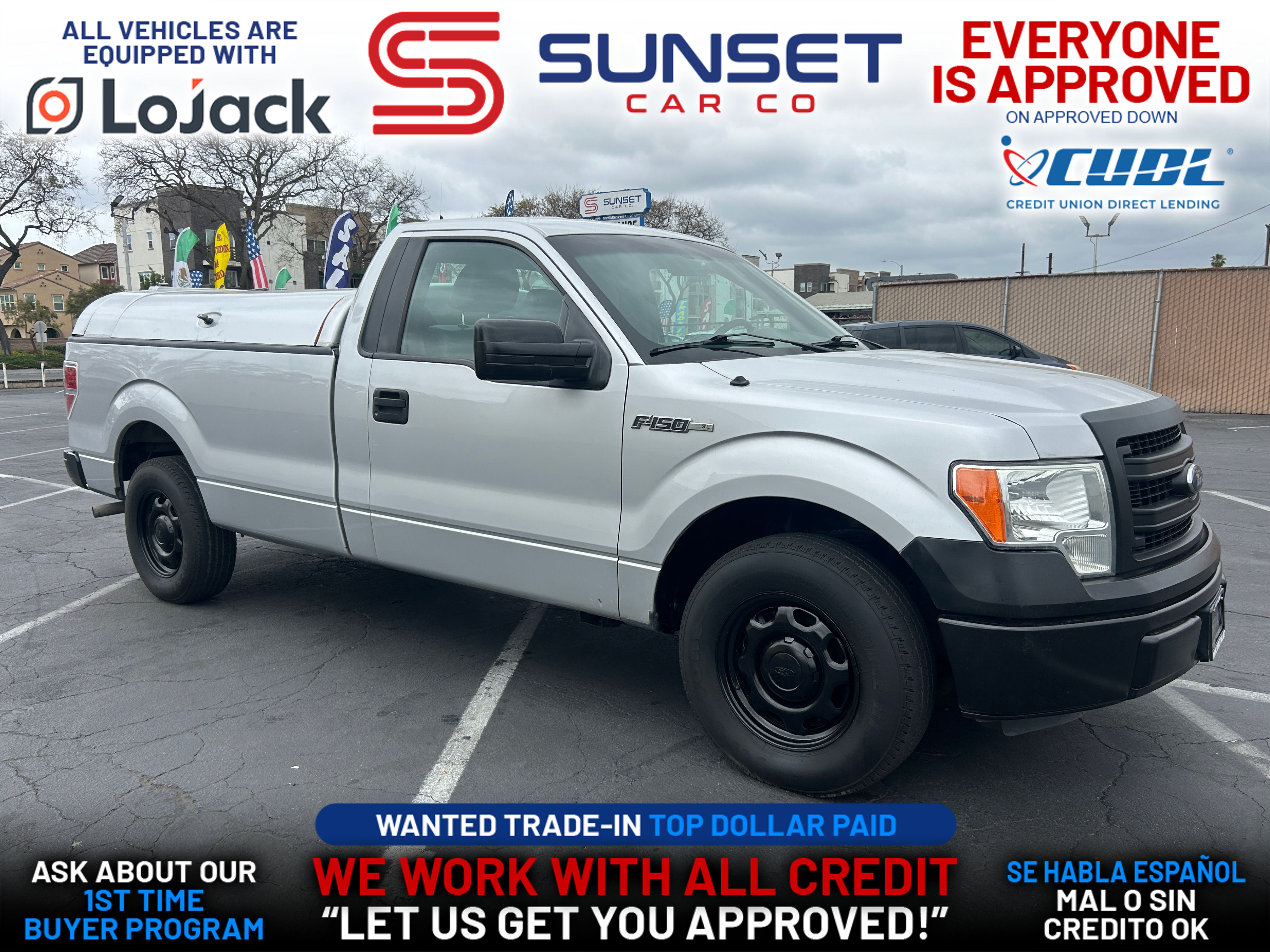 SILVER, 2014 FORD F150 REGULAR CAB Image 