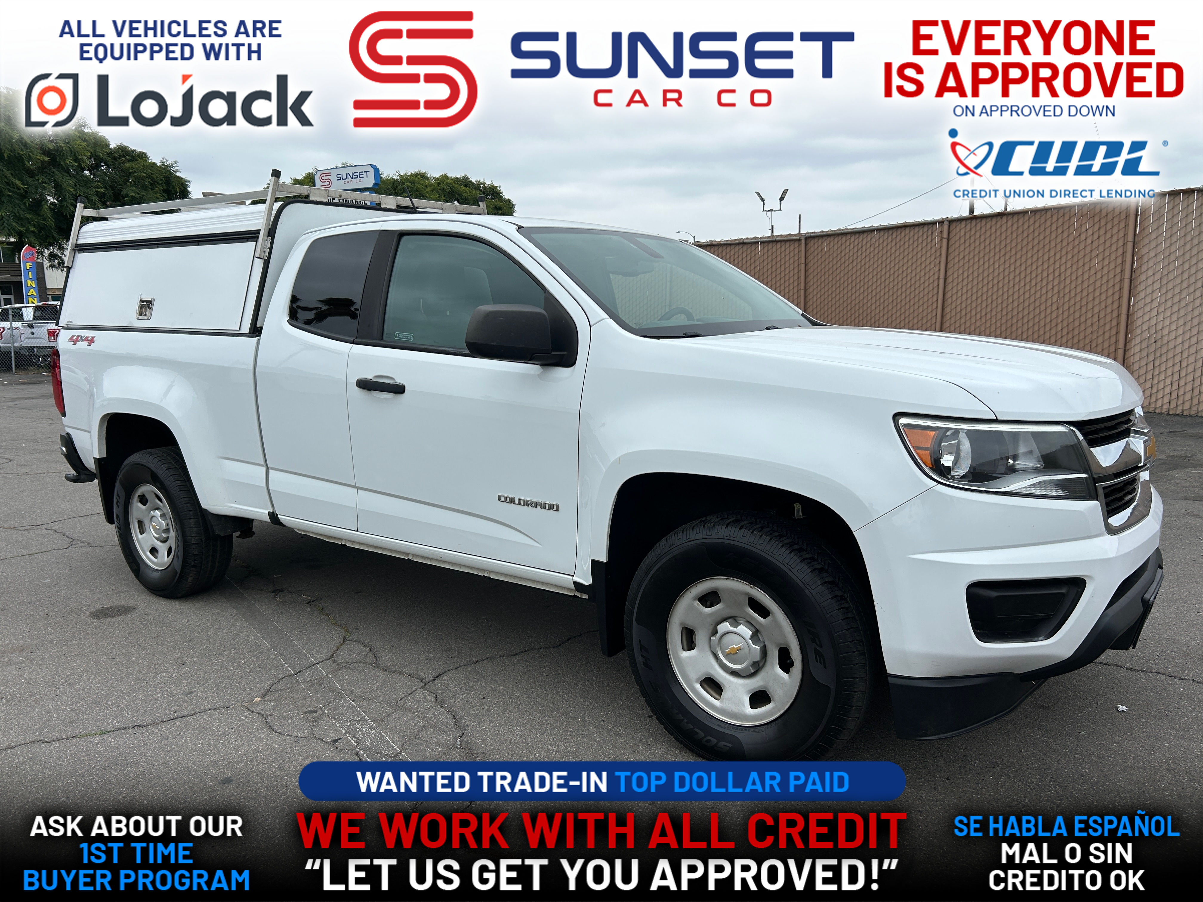 WHITE, 2018 CHEVROLET COLORADO EXTENDED CAB Thumnail Image 1