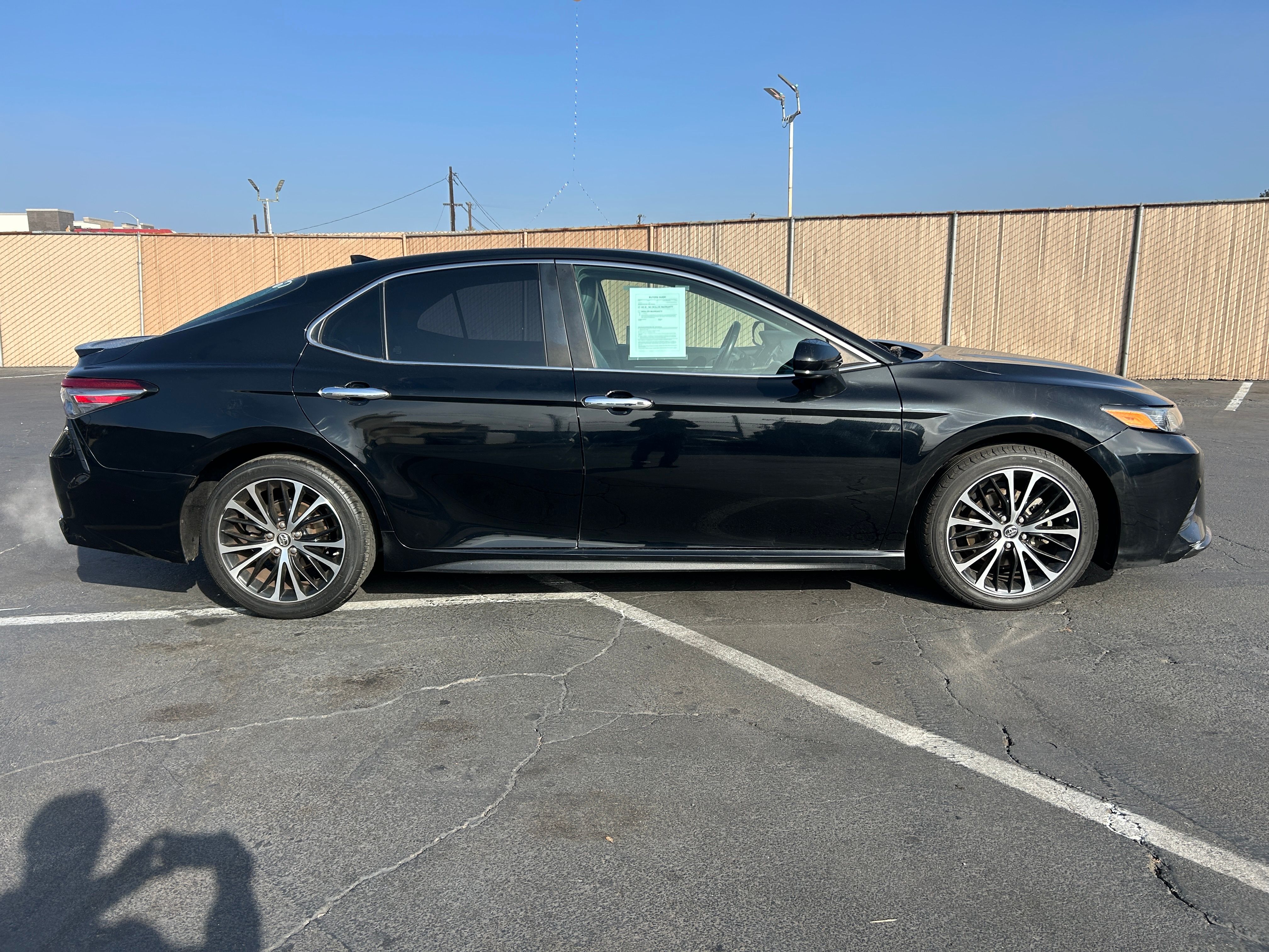 BLACK, 2019 TOYOTA CAMRY Thumnail Image 3
